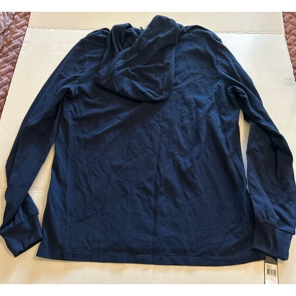 NWT Polo Ralph Lauren Hoodie Mens Large Blue Pullover Lightweight Yellow Pony - Picture 10 of 14